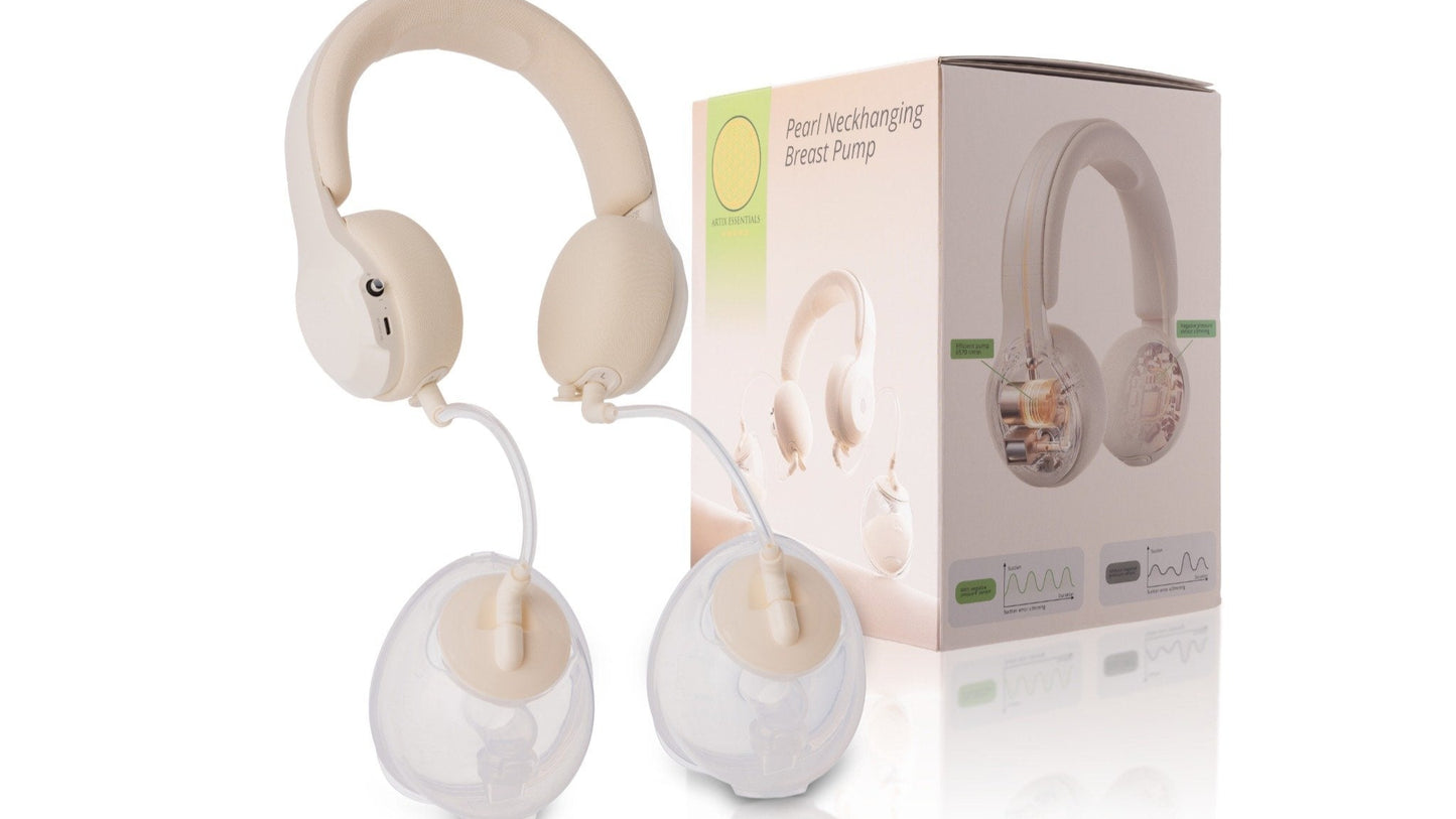 Draadloze Handsfree Borstkolf met Nekband – Stil, Oplaadbaar & BPA-vrij